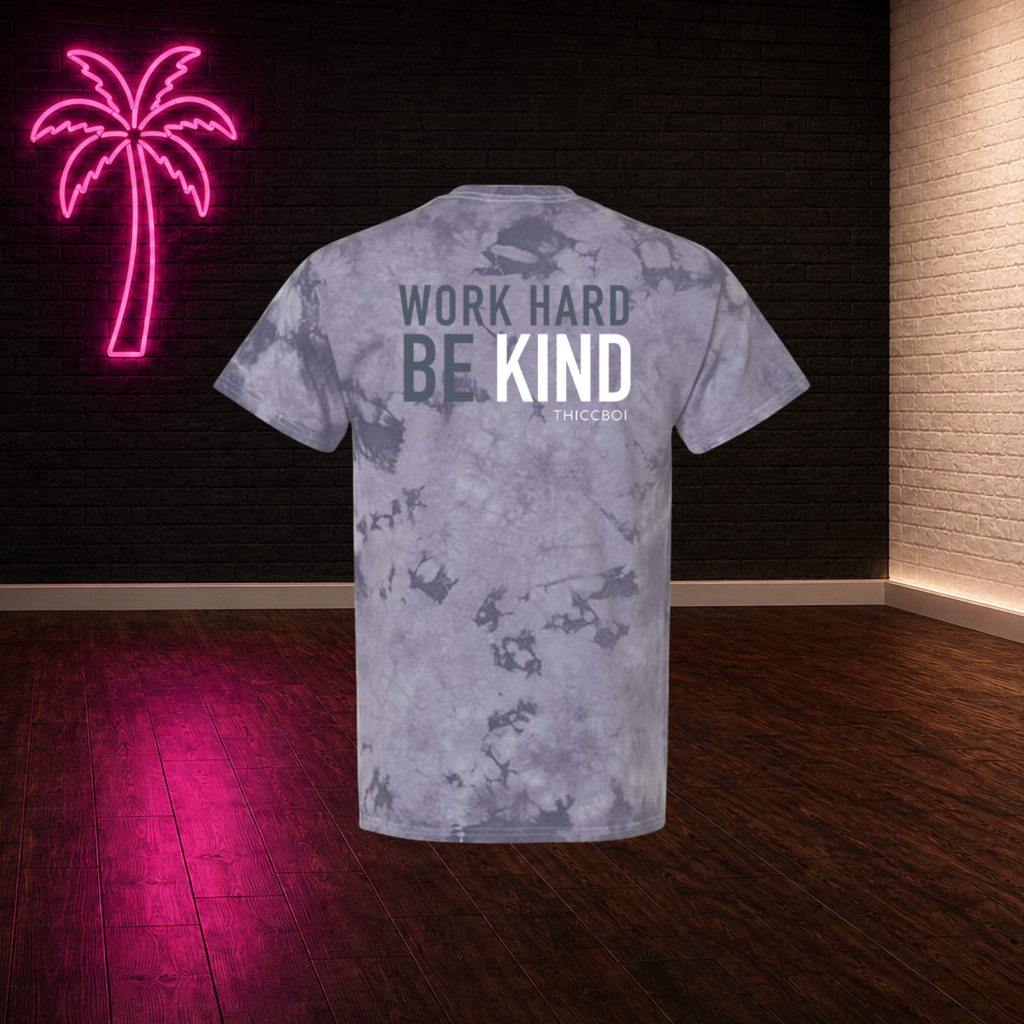 ThiccBoi Plumb Tie Dye Work Hard Unisex T-Shirt