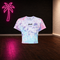 ThiccBoi Cotton Candy Tie-Dye Crop T-shirt